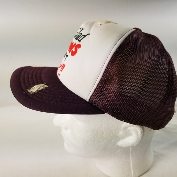 I'M GLAD COWS DON'T FLY Cap Trucker Hat Snapback B - Picture 5 of 9